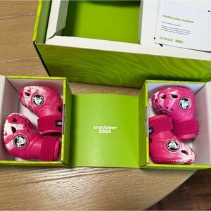 Croctober 2024 pink Dog crocs